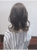 横川駅treful人気ルミシャスカラーショコラ外ハネロブ10代夏