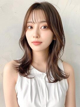 ブロウ ネックス ザ サロン 表参道(VLOW nex the salon) 【vlow style＃56】ミディアムレイヤー vlow 表参道 韓国