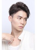 ナチュラルツイスト×かきあげショート