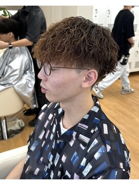 ビカム 名駅(become) 【縦落ちツイストスパイラルマッシュ】メンズパーマ刈り上げ名駅
