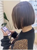 切りっぱなしボブ