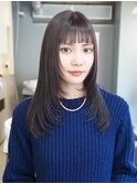 ハイレイヤー/ミディアム・ロング/20代/30代/顔周り・フェイス