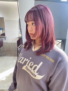 エイム(AiM) レイヤーカット×カシスレッド