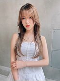 Melt【新宿】ナチュラルレイヤー×ミルクティーベージュ