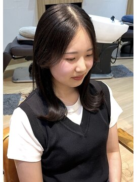 オアシスアヴェダ(OASIS AVEDA) 可愛さを引き出す透明感カラー/柔らかミディ/梅田美容室