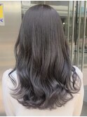 グレージュカラー透明感カラーブリーチなしダブルカラー30代40代