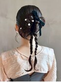 ロングおくれ毛韓国ヘア顔周りレイヤー_ba555892