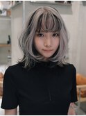 デザインカラー/ウルフカット/レイヤーカット/黒染めブリーチ