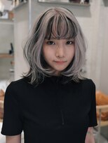 ピークアブー 原宿ハラカド(PEEK-A-BOO) デザインカラー/ウルフカット/レイヤーカット/黒染めブリーチ