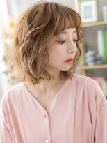 カバーヘア ブリス 上尾西口店(COVER HAIR bliss)&nbsp;■ぱっつん前髪細めハイライト抜け感小顔ボブ307上尾10代20代