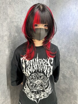 イコ(.ico) ハッシュカット/レイヤーカット/インナーカラー