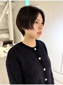 ハンサムショートセンターパート