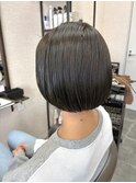黒髪//オリーブグレー/小顔/ココアベージュ/鎌取