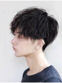 前下がり無造作コンマバング