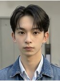 韓国マッシュビジネスアップバングショートツーブロック韓国ヘア