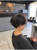 マッシュ×ツイストスパイラルパーマ