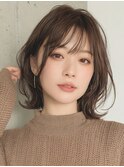 【ブルベ夏30代】モカブラウン×くびれショートボブ