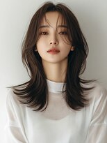 ロカ バイ ティアトロ ヘア サロン(ROCA by teatro hair salon)&nbsp;アッシュカラー グレージュ くびれヘア レイヤーカット 髪質改善