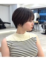 メルバイグラフ 梅田(mel by GRAFF) 大人可愛い20代30代40代前下がりショートボブ/ハンサムショート