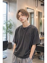 MEN's Baguz MEN'Sカット/ MEN'Sパーマ/ MEN'Sカラー ミルクティーベージュ無造作ウェーブメンズ