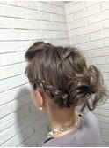 前髪上げ編み込みセットTRICKstyle!