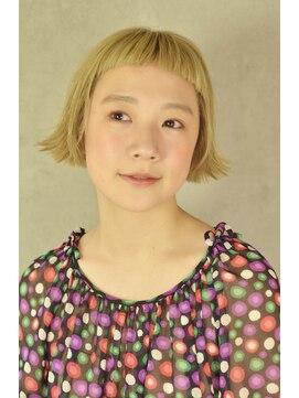 コイ(coii) ☆オン眉外ハネぷらちなブロンドボブ☆【coii】