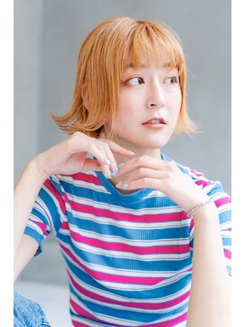 ケイト(kate) ［kate 大宮］オレンジベージュ×個性派ミディ