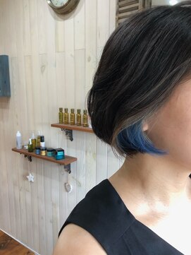 プレジール(Plaisir) ボブスタイル＋アクセントカラー