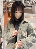 【中澤彩乃】ウルフカット顔まわりレイヤーワイドバング前髪暗髪