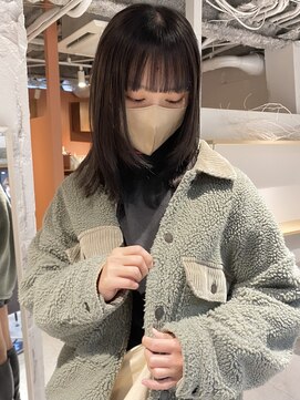 コフィー バイ メルト 吉祥寺(cofy by melt) 【中澤彩乃】ウルフカット顔まわりレイヤーワイドバング前髪暗髪