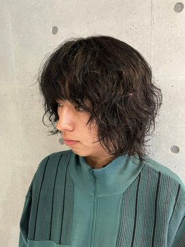 メンズサロンドットリアン(dot. lien) 無造作スパイラルパーマメンズパーマメンズウルフ