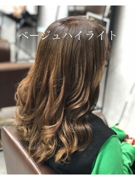 パッション 石巻中里店(PASSION) 【KONNO】ベージュハイライト☆