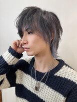 ルーム(Room)&nbsp;メンズカット/韓国マッシュウルフ/インナーカラーセンターパート