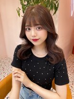 ボタン シブヤ(VOTAN SHIBUYA) ダブルカラー/ベージュ/韓国ヘア/渋谷/レイヤー/顔まわり