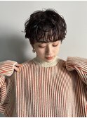 ハッシュカット/フルバング/似合わせカット/レッドブラウン