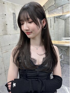 サイン 渋谷(SIGN) ザクザクレイヤーカット巻き方簡単ミディアムロング韓国表参道