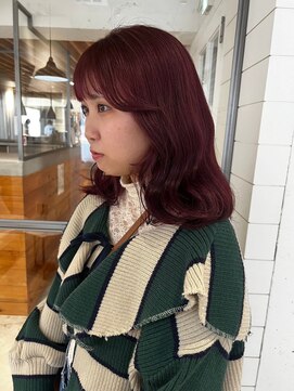 メロウマン(mellowman) [立川/mellowman]ワインレッド/重ためボブ