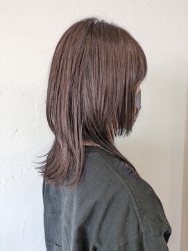 トイトイトイ(toi toi toi) ミディアムウルフ×ラベンダーグレージュ