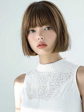 アルトリスト(Altruist Aging×HAIR&SPA) ☆イメチェンピンクベージュアンブレラカラー前髪クールショート