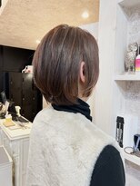 キャアリー(Caary)&nbsp;福山美容室caary ショートボブ大人ベージュ骨格補正40代50代