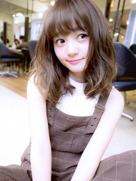 ジーナリア(Xena ria) マロンベージュ/姫カットレイヤー/アプリコットオレンジ★12