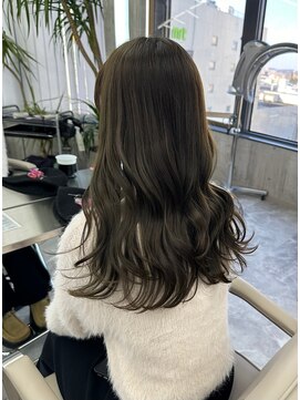 エヴァン(HEVIN) ブリーチなしダブルカラー　オリーブベージュ