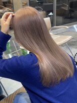 サンクマーケット 渋谷(cinq MARKET) 渋谷ミルクティーベージュハイトーンカラーヘーゼルベージュ韓国