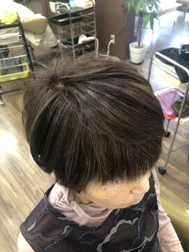 美容室 アンジェ(Ange) ノンジアミンカラー　7トーン