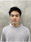 メンズカットメンズショートスパイキーショートセンターパート