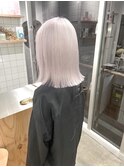 ホワイトカラー/ハイトーンカラー/ボブ/髪質改善/縮毛矯正/新宿