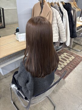 ヘーゼルベージュ×髪質改善酸性縮毛矯正