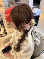 ヘアーリゾートラシックアールプラス(hair resort lachiq R+)&nbsp;成人式ダウンスタイル