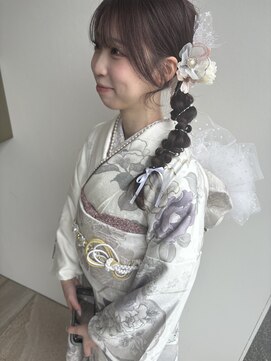 美容室 アイディー i-dee サイド編みおろし