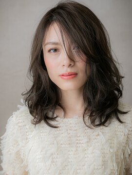 カバーヘア ブリス 志木南口駅前店(COVER HAIR bliss) ダークアッシュ大人美人抜け感エアウェーブパーマA7志木30代40代